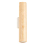Applique Lino tube bois naturel GU10