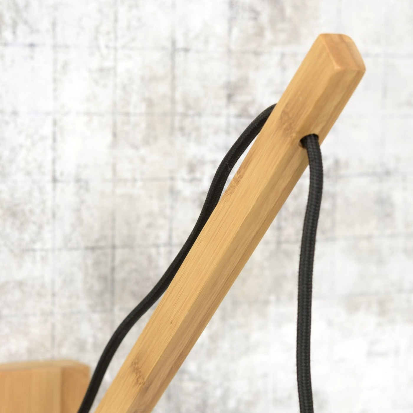 Applique liseuse Bromo bambou naturel bras court 40 cm E27, vue 6
