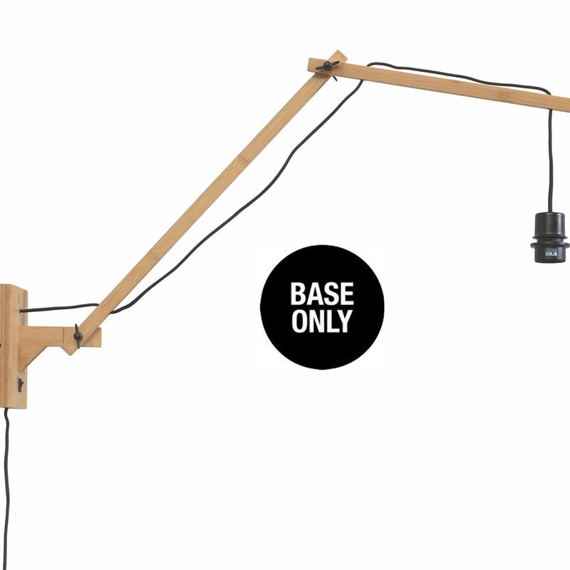 Dimensions Applique murale Andes bambou naturel bras articulé E27