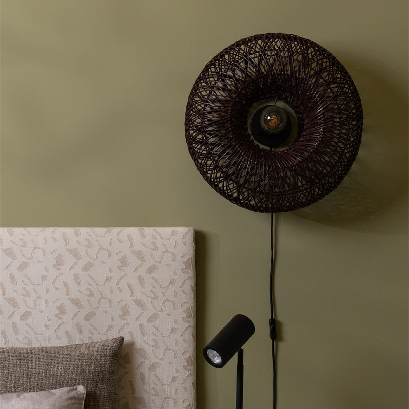 Applique murale Arizona bambou bordeaux 50 cm E27, vue 4
