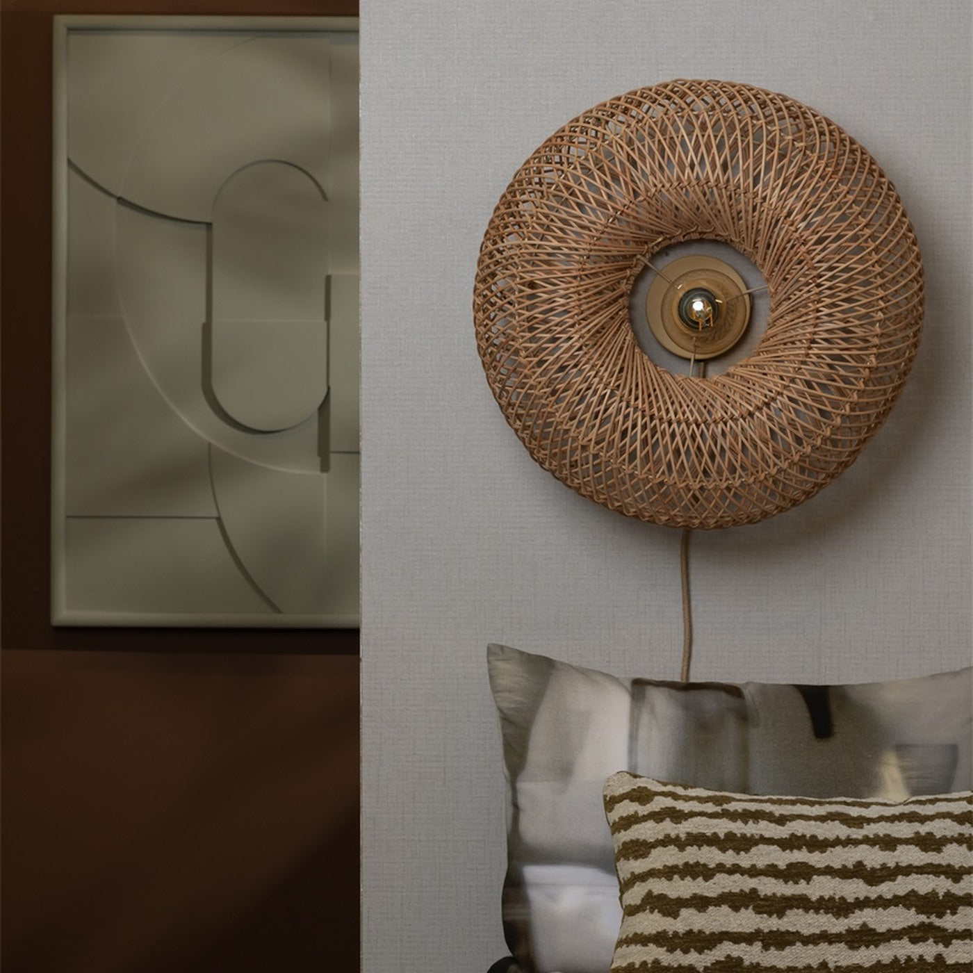 Applique murale Arizona bambou naturel 50 cm E27, vue 2