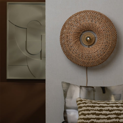 Applique murale Arizona bambou naturel 50 cm E27, vue 2
