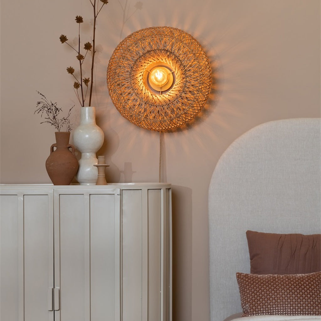 Applique murale Arizona bambou naturel 50 cm E27, vue 4