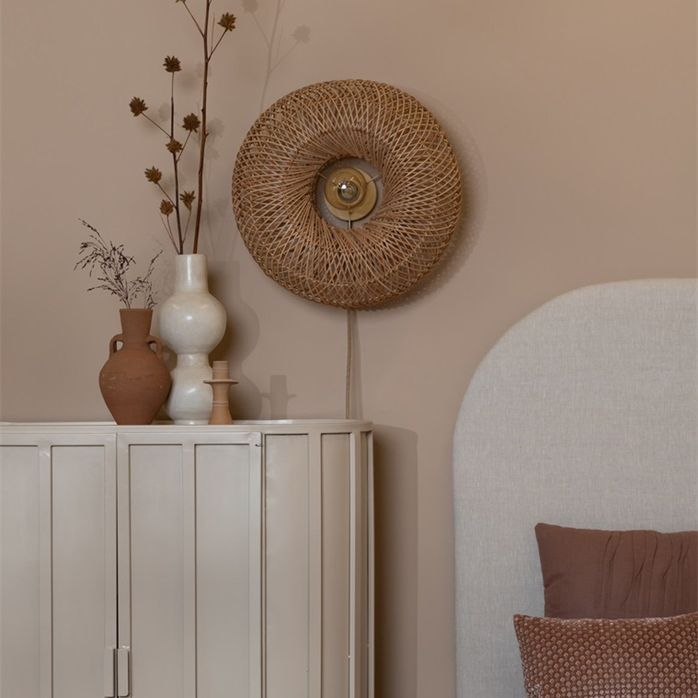 Applique murale Arizona bambou naturel 50 cm E27, vue 7