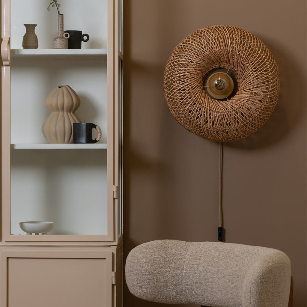 Applique murale Arizona bambou naturel 50 cm E27, vue 8