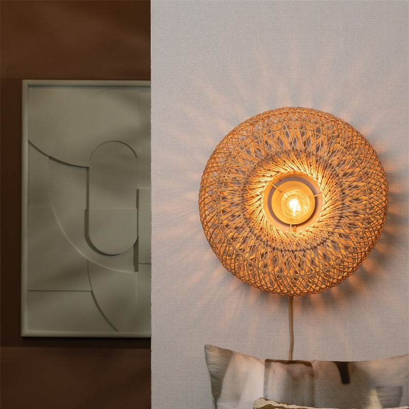 Dimensions Applique murale Arizona bambou naturel 50 cm E27