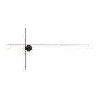 Applique murale Arne 90 cm noire