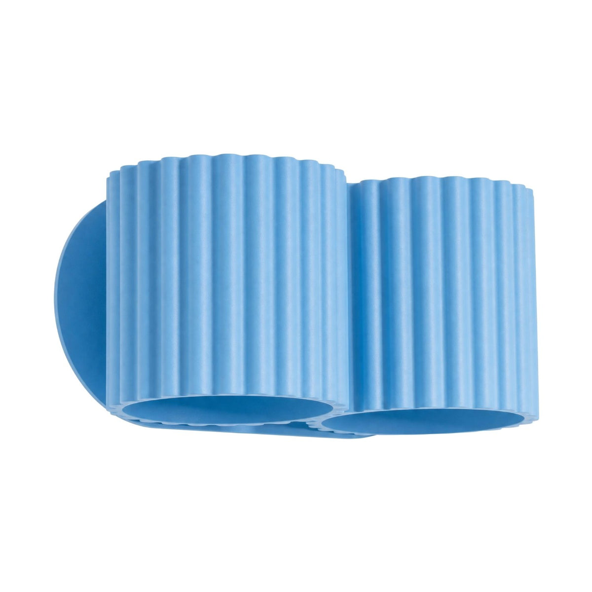Applique murale Aura 2 aluminium G9, finition laque bleu azur