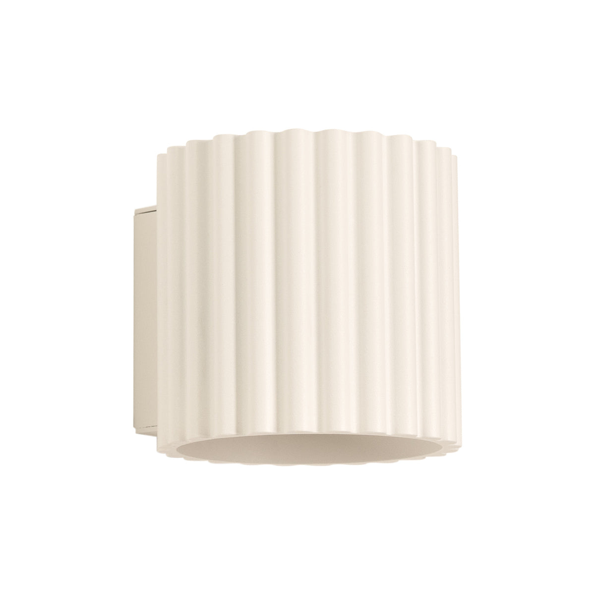 Applique murale Aura aluminium G9, finition laque beige