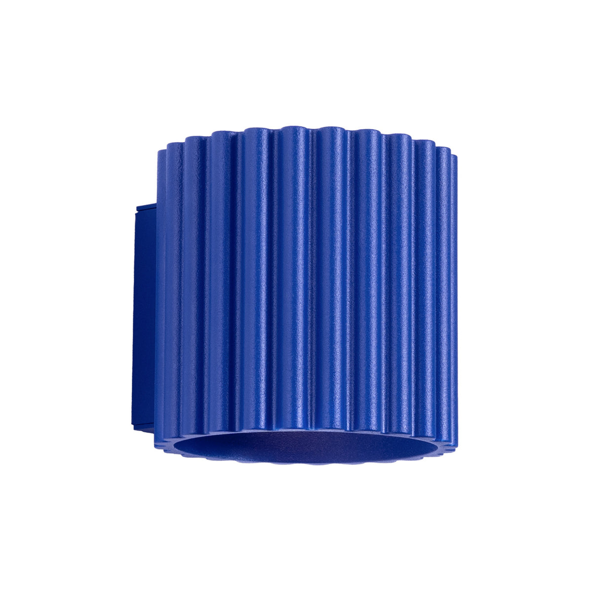Applique murale Aura aluminium G9, finition laque bleu outremer