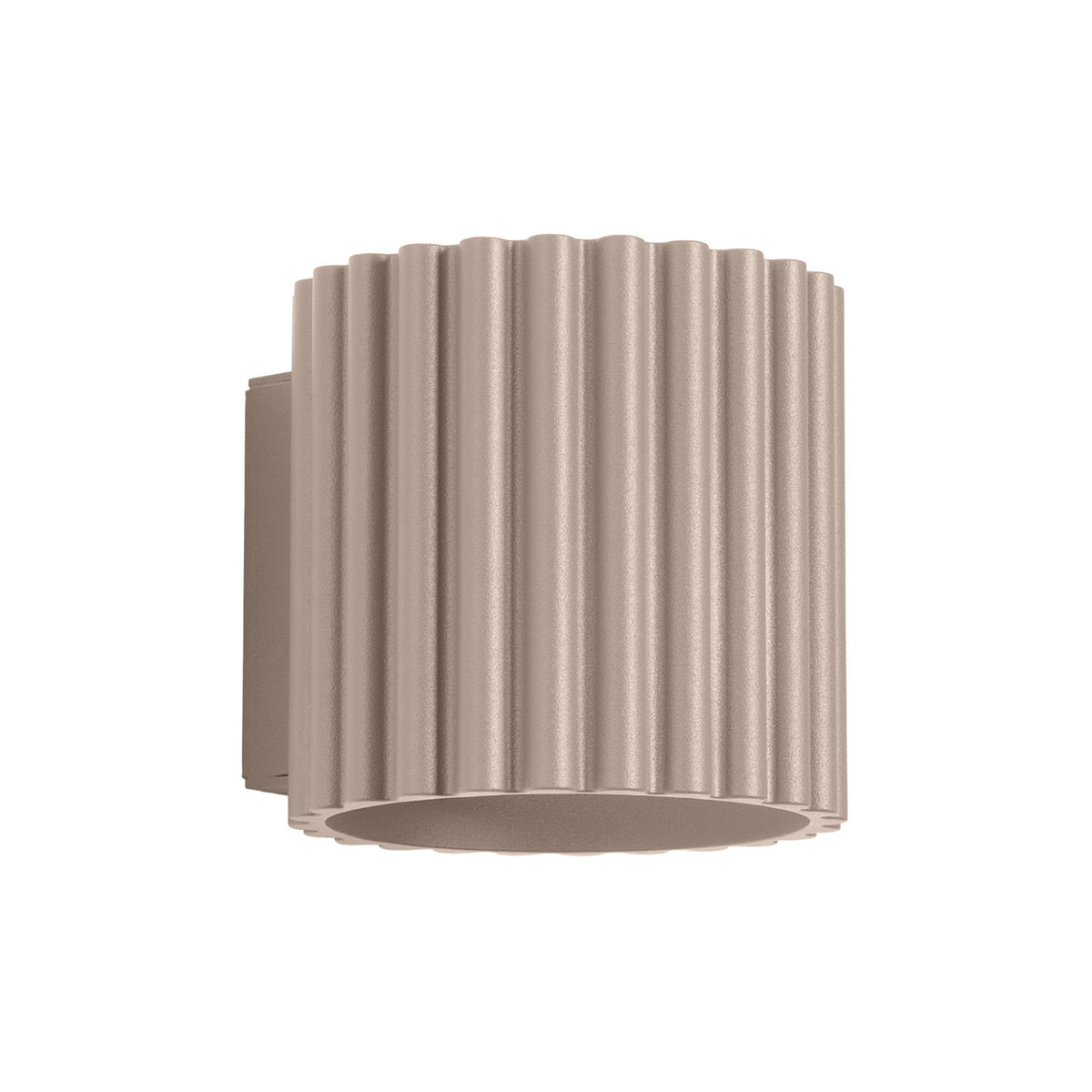 Applique murale Aura aluminium G9, finition laque taupe