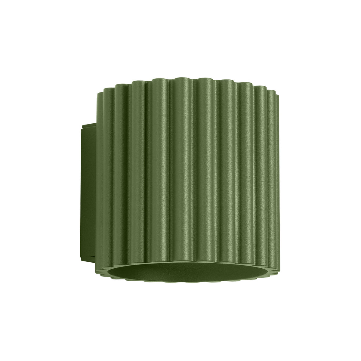 Applique murale Aura aluminium G9, finition laque vert olive