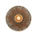 Applique murale Bali bambou naturel et noir 60 cm E27