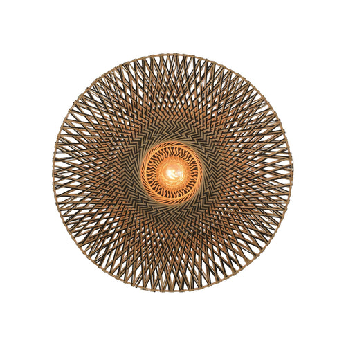 Applique murale Bali bambou naturel et noir 87 cm E27