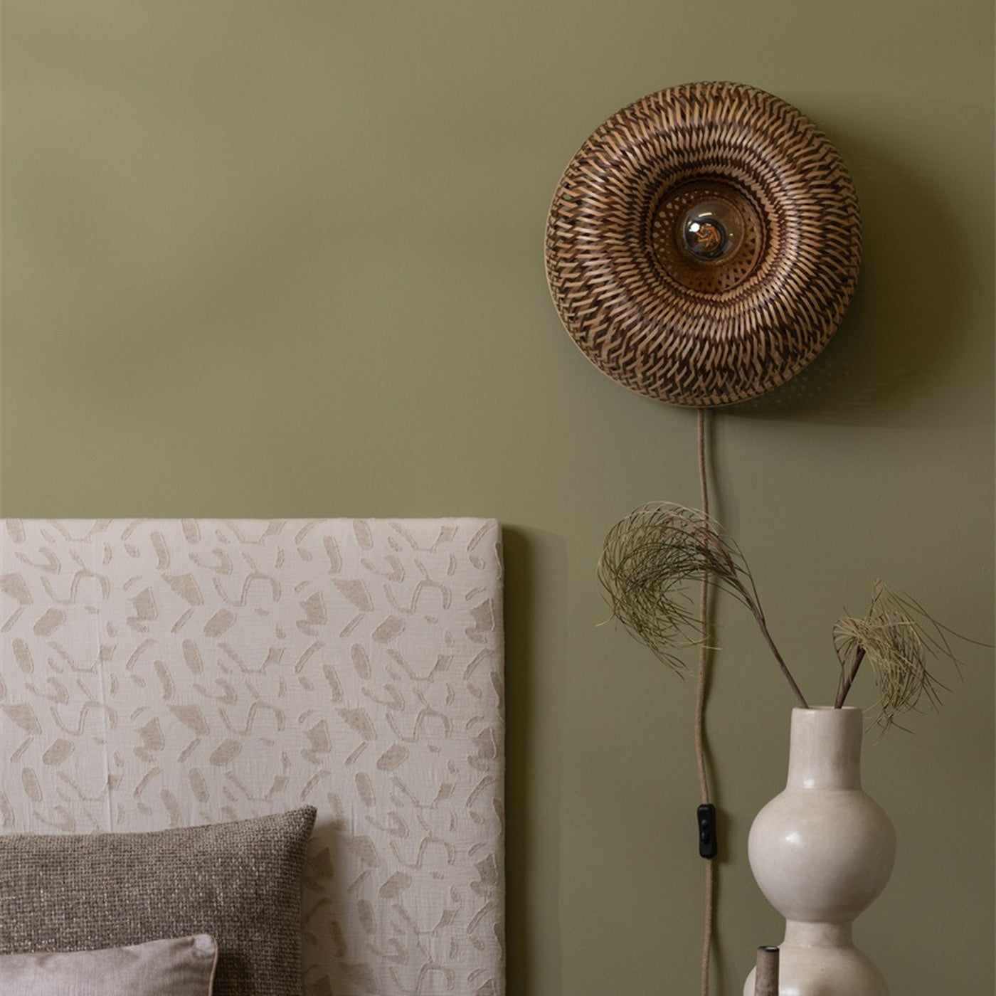 Applique murale Barbados bambou naturel, vue 2