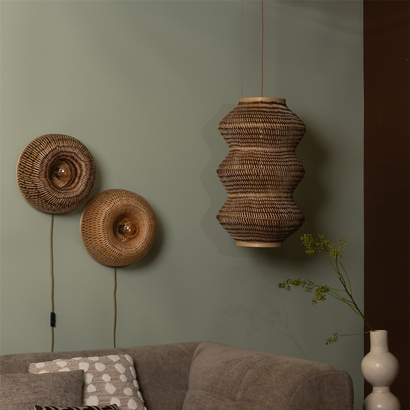 Applique murale Barbados bambou naturel, vue 8