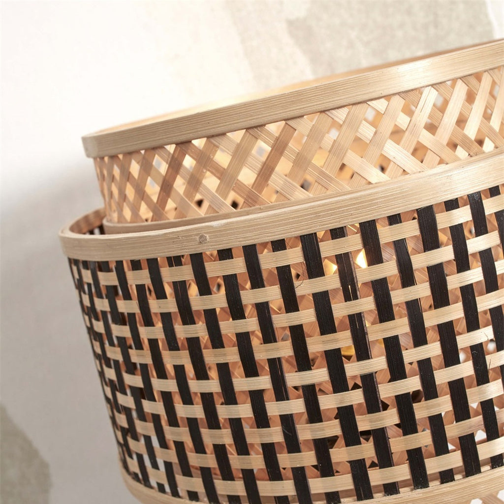 Applique murale Bhutan bambou naturel 25 cm E27, vue 4