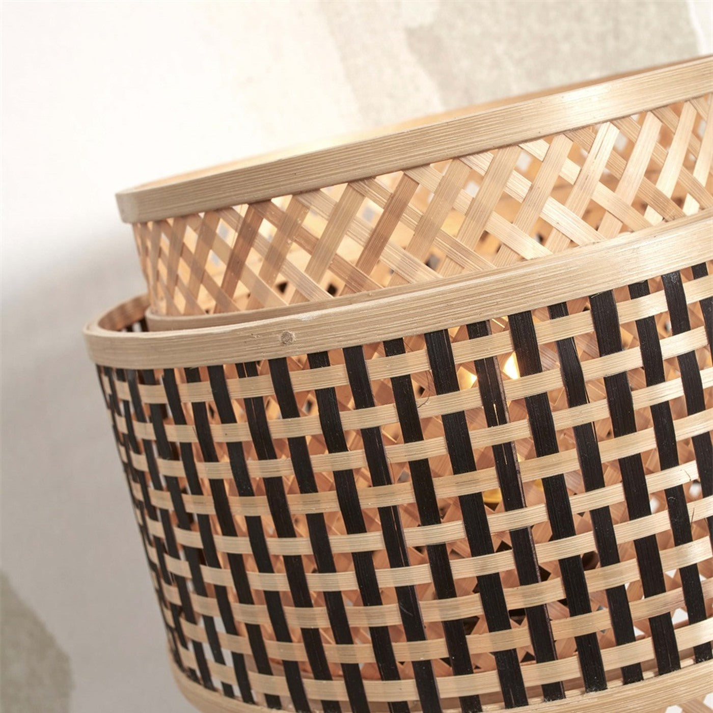 Applique murale Bhutan bambou naturel 25 cm E27, vue 4