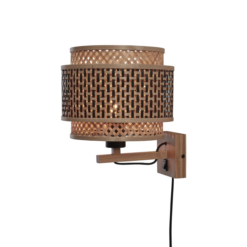 Applique murale Bhutan bambou naturel 25 cm E27, vue 5