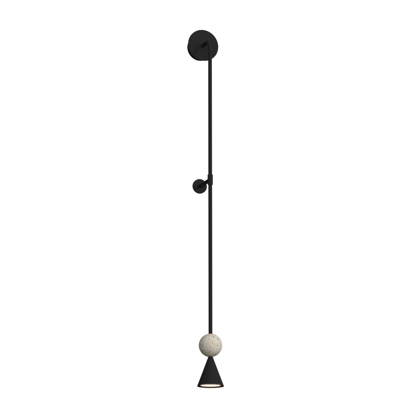 Applique murale Bingo travertin noire 113 cm