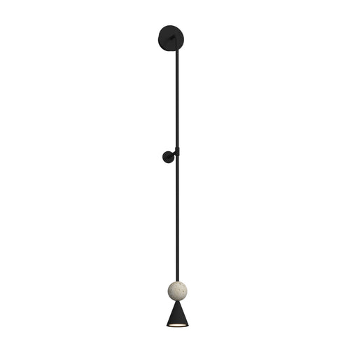 Applique murale Bingo travertin noire 113 cm