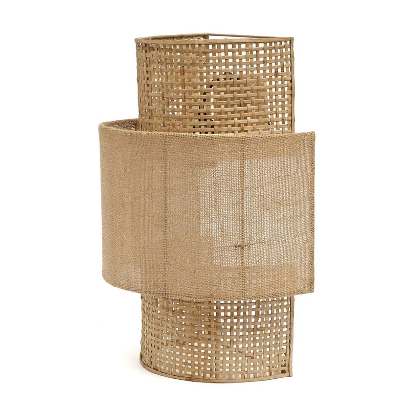 Dimensions Aplique de pared Bolly Jute ratán y yute natural 30 cm E27