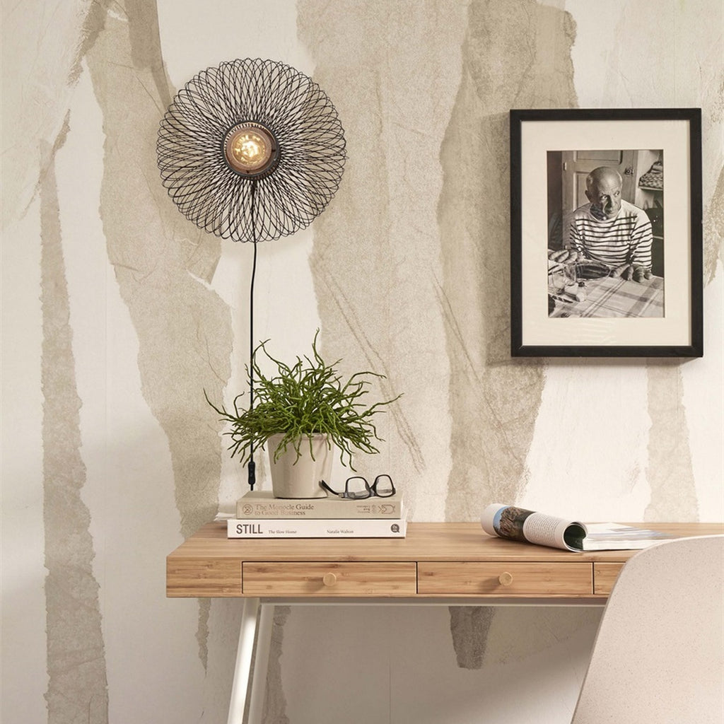 Applique murale Cango bambou noir 40 cm E27, vue 3
