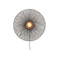 Applique murale Cango bambou noir ellipse 60 cm E27