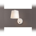 Applique murale Chicago blanche E27
