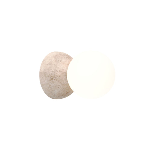 Applique murale Eye travertin crème G9