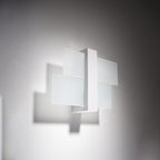 Applique murale Feniks 1 bois laqué blanc vue de profil