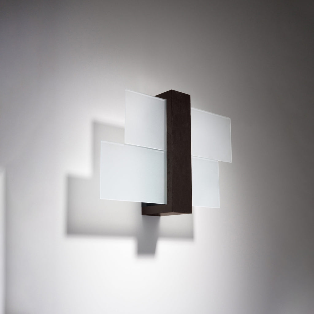 Applique murale Feniks 1 bois wengé vue de profil