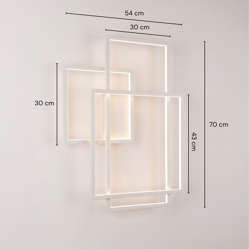 Dimensions Kinkiet Geometric LED 70 cm