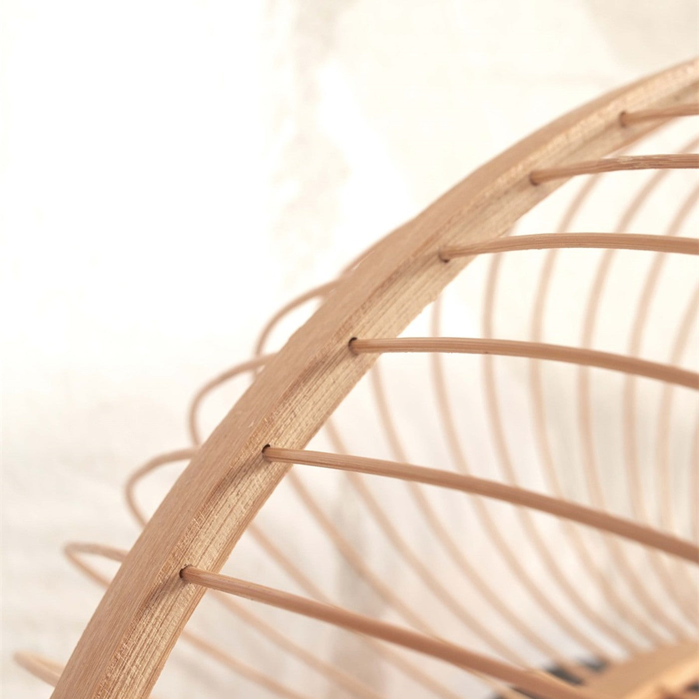 Applique murale Hokkaido bambou naturel 38 cm E27, vue 7
