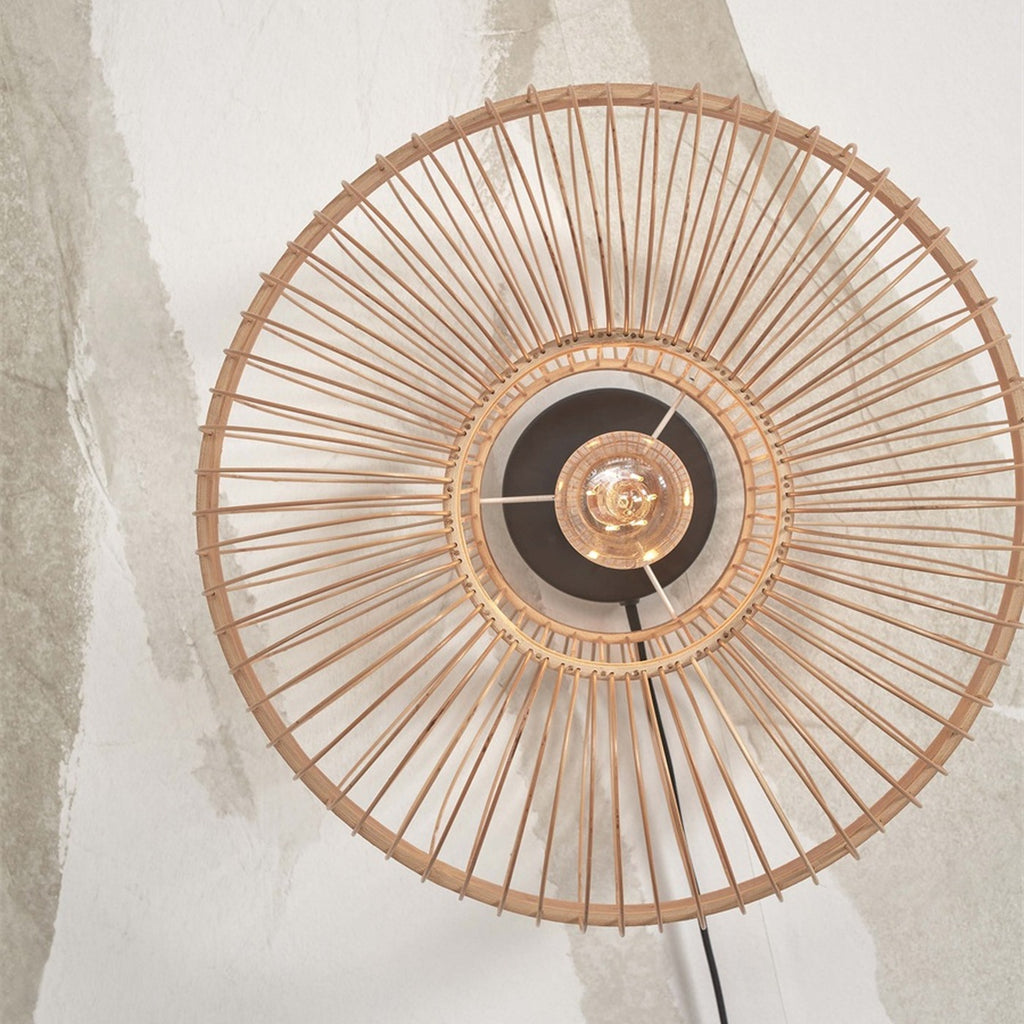 Applique murale Hokkaido bambou naturel 38 cm E27, vue 8