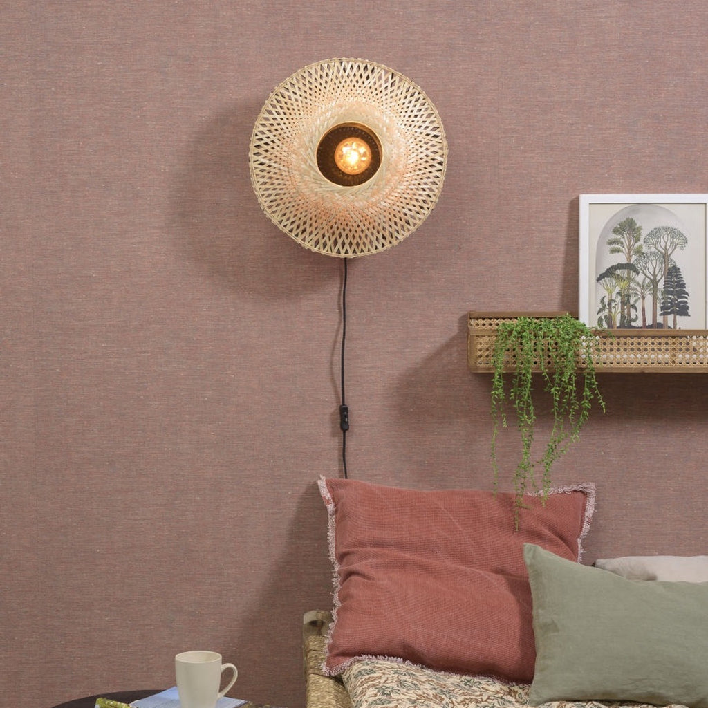Applique murale Kalimantan bambou naturel 44 cm E27, vue 2
