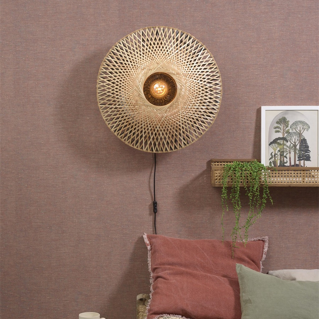Applique murale Kalimantan bambou naturel 60 cm E27, vue 2