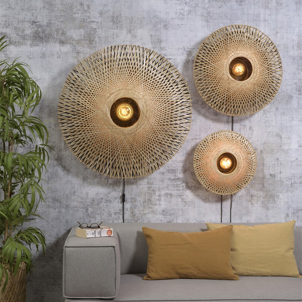 Applique murale Kalimantan bambou naturel 60 cm E27, vue 4