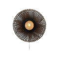 Applique murale Kalimantan bambou noir 60 cm E27