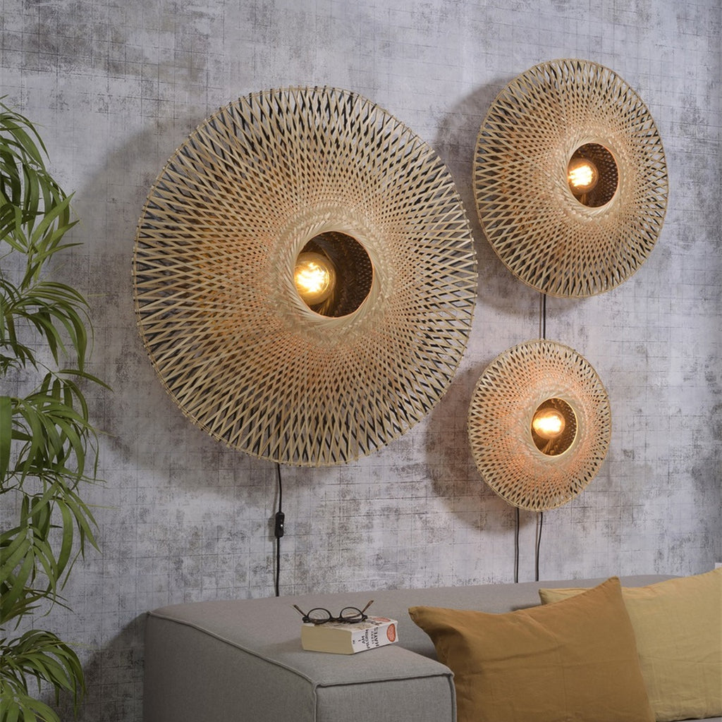 Applique murale Kalimantan bambou naturel 87 cm E27, vue 3