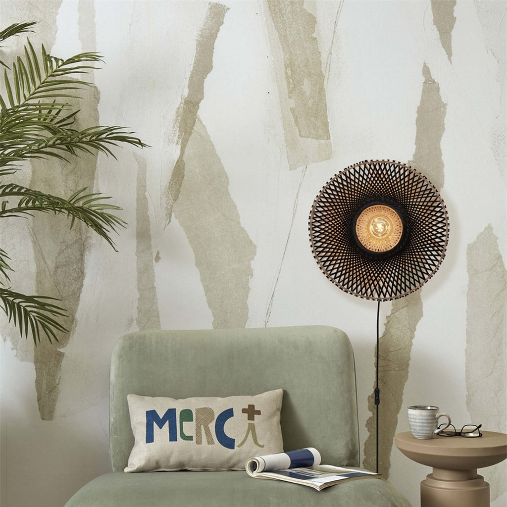 Applique murale Kalimantan bambou noir 44 cm E27, vue 3
