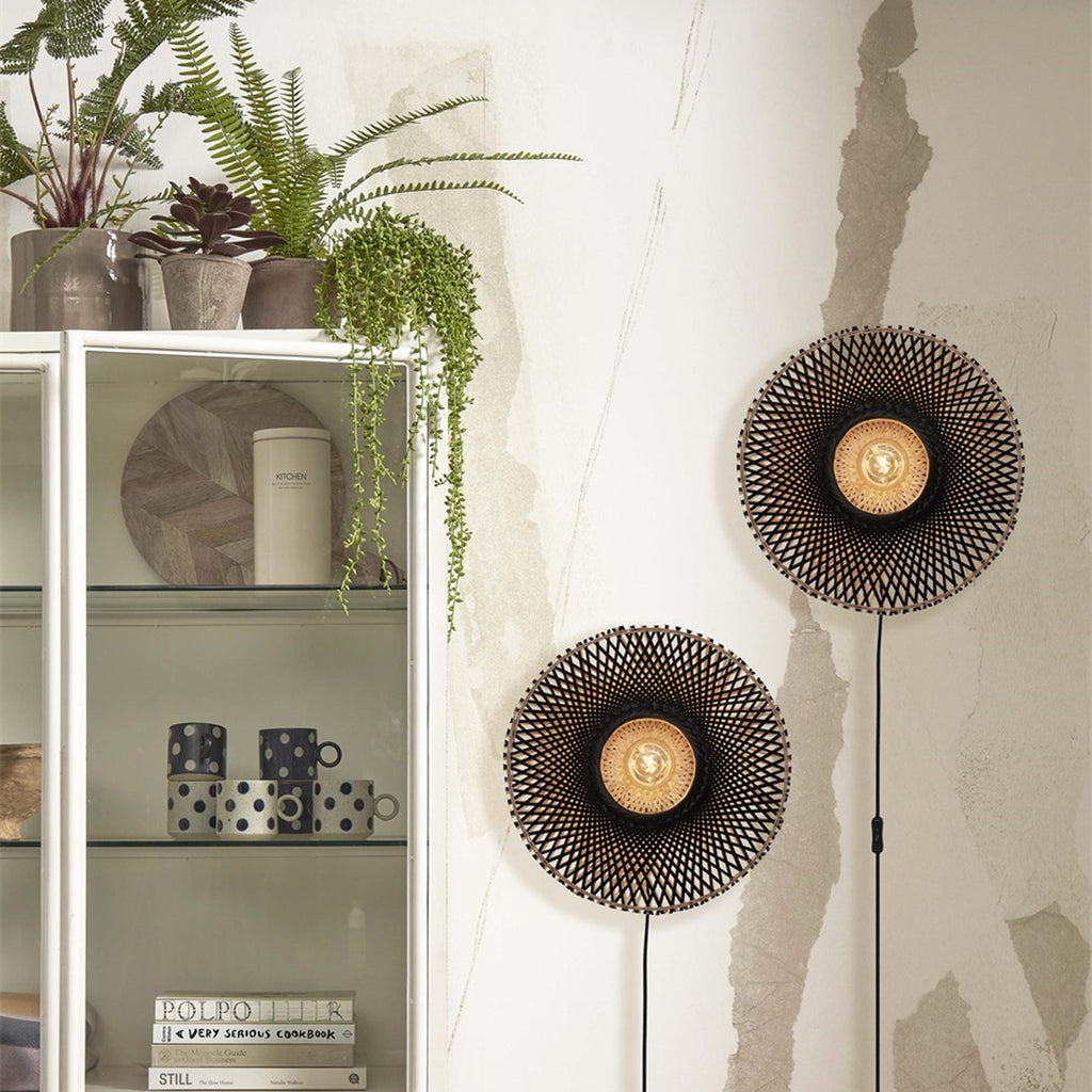 Applique murale Kalimantan bambou noir 44 cm E27, vue 4