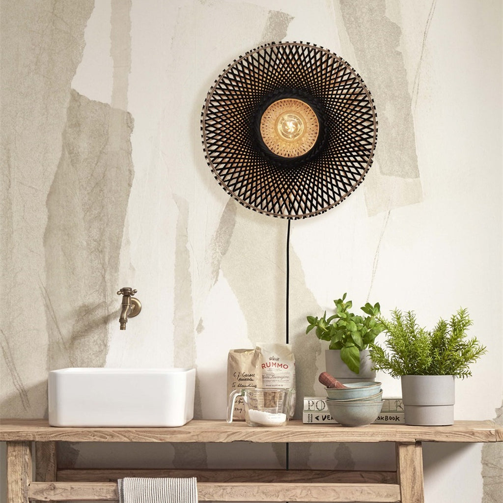 Applique murale Kalimantan bambou noir 44 cm E27, vue 5