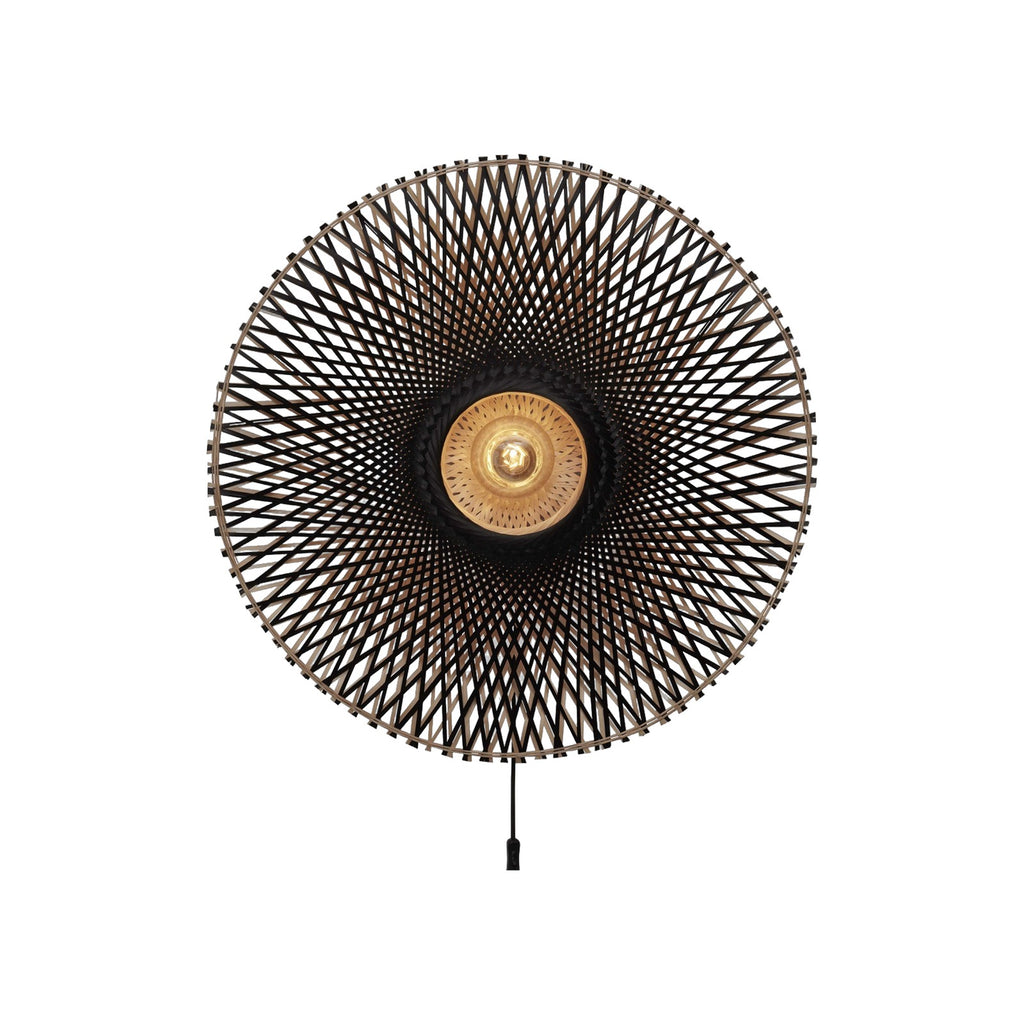 Applique murale Kalimantan bambou noir 87 cm E27