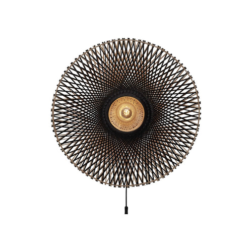 Applique murale Kalimantan bambou noir 87 cm E27
