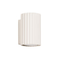 Applique murale Karbon 10 tube beige, tube cannelé en aluminium