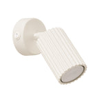Applique murale Karbon spot interrupteur beige, spot orientable et interrupteur sur la platine