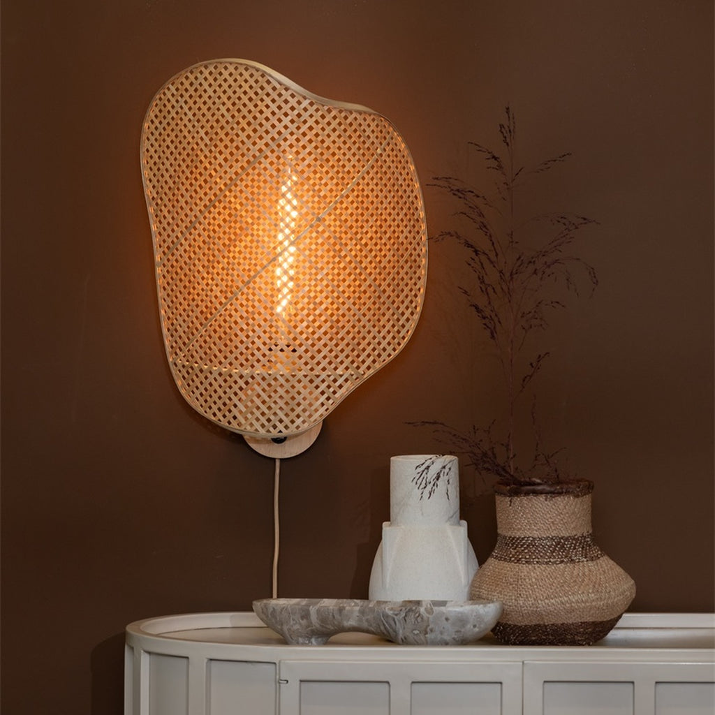 Applique murale Kinabalu bambou naturel 40 cm E27, vue 3