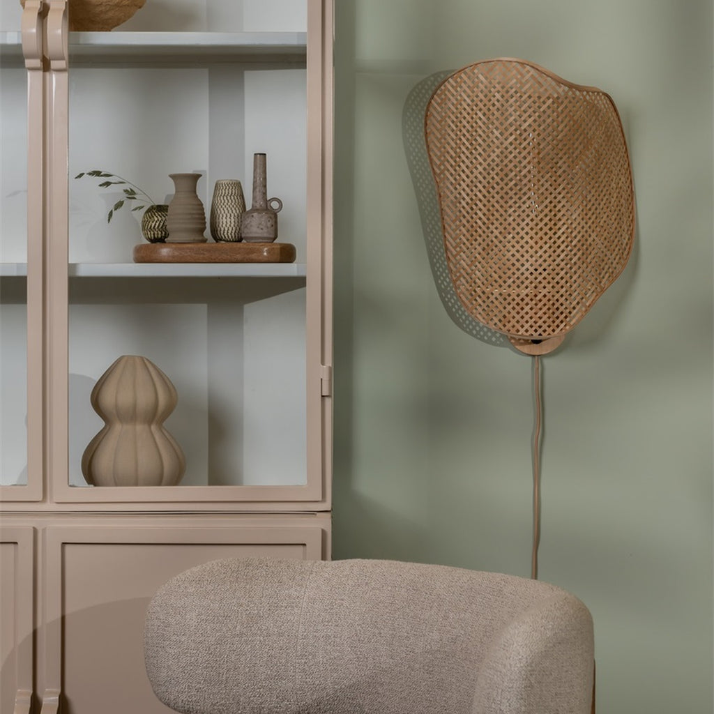 Applique murale Kinabalu bambou naturel 40 cm E27, vue 6
