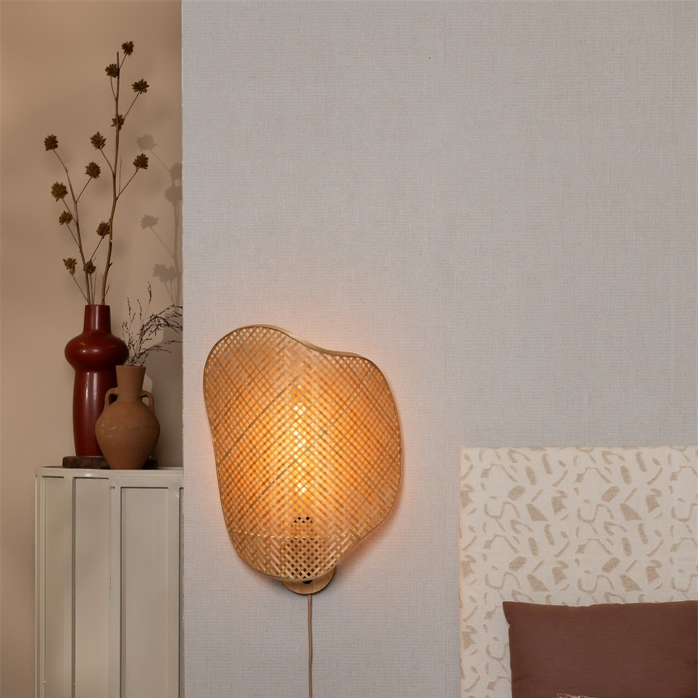 Applique murale Kinabalu bambou naturel 40 cm E27, vue 7